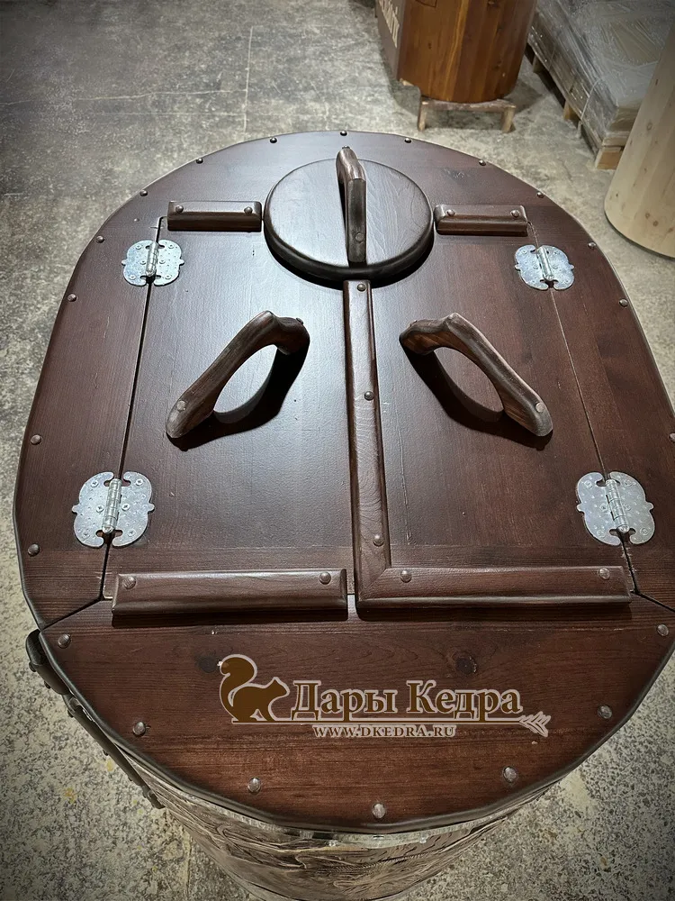 Кедровая бочка (фитобочка) «Сибирский волк»