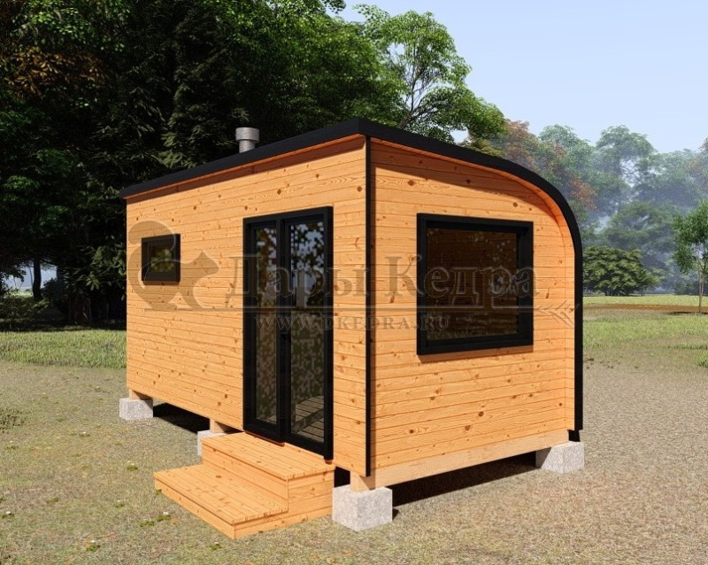 Баня «Парус» из кедра 5х2,2 м Баня «Парус» из кедра 5х2,2 м
